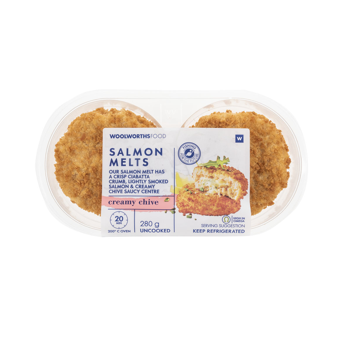 Melting Middle Crumbed Salmon & Creamy Chive Fishcakes 280 g