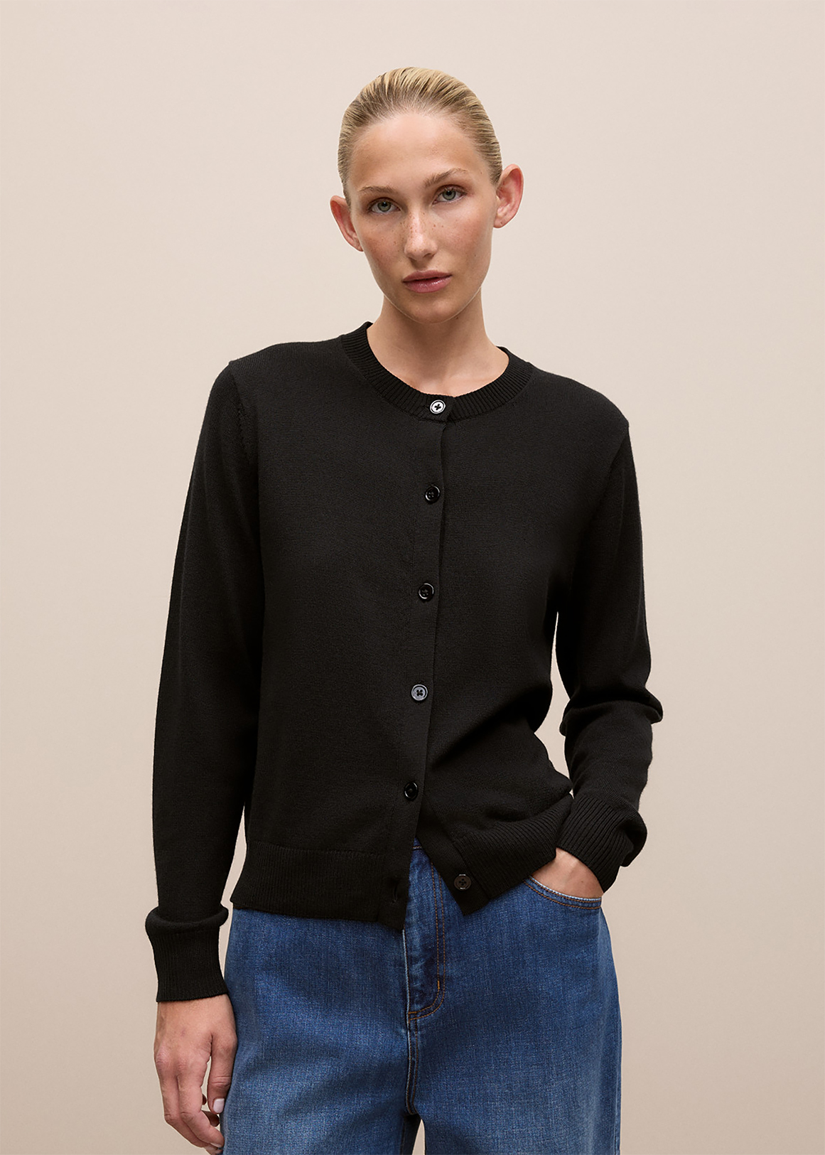 Merino Classic Crew Cardigan