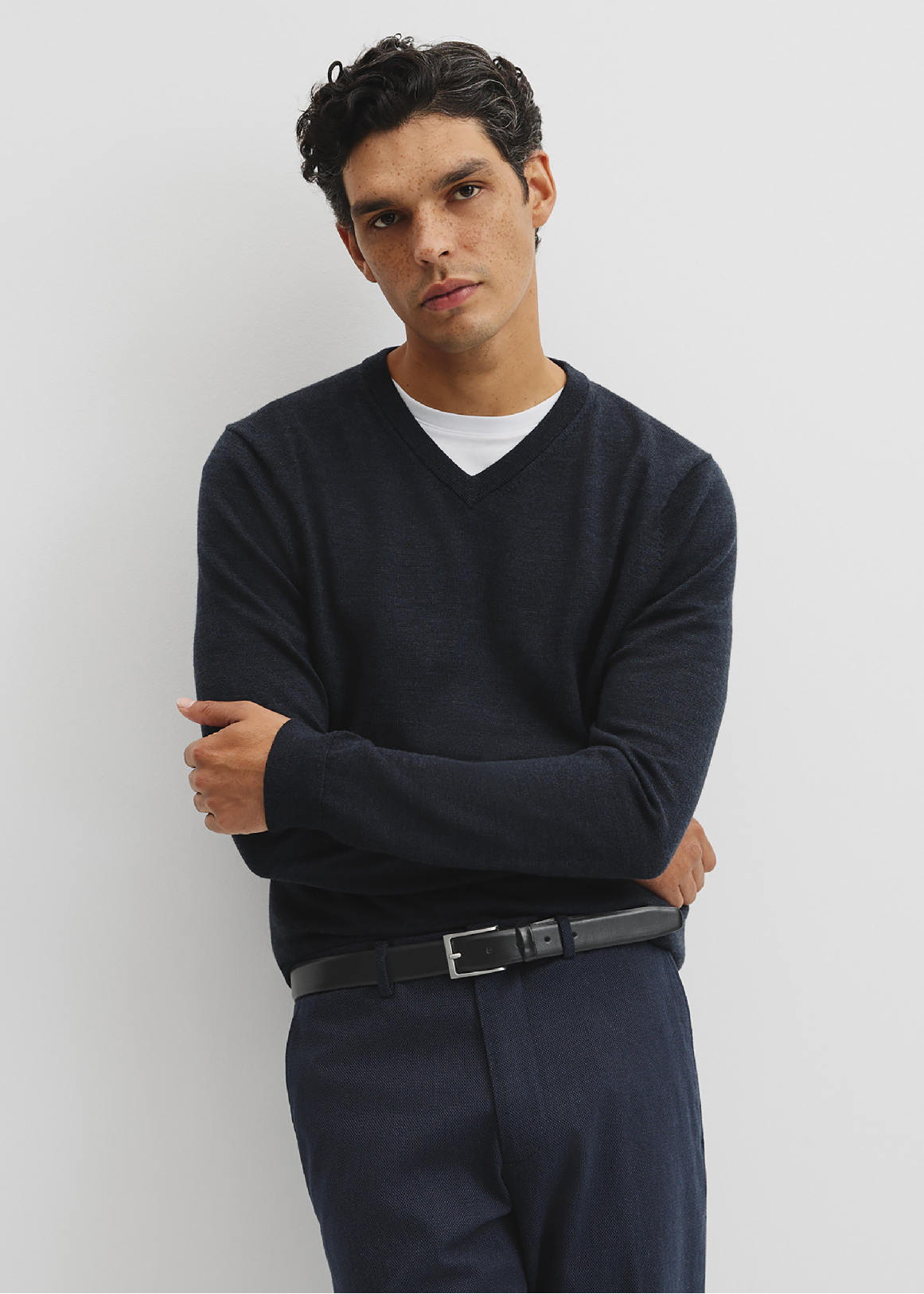 Merino Wool V-Neck Knit
