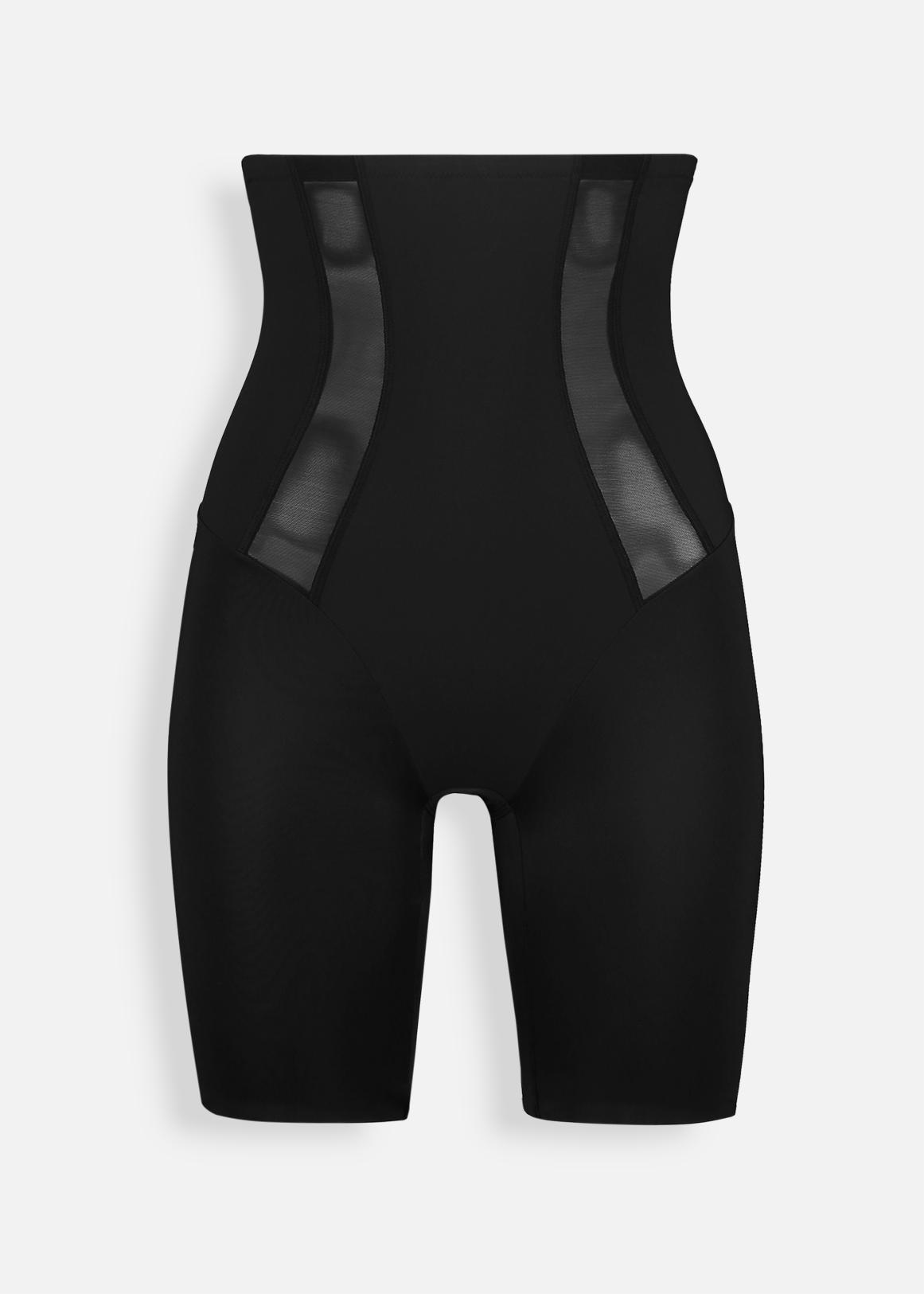 Mesh Inset High Rise Sculpting Hip Thigh Cycle Shorts