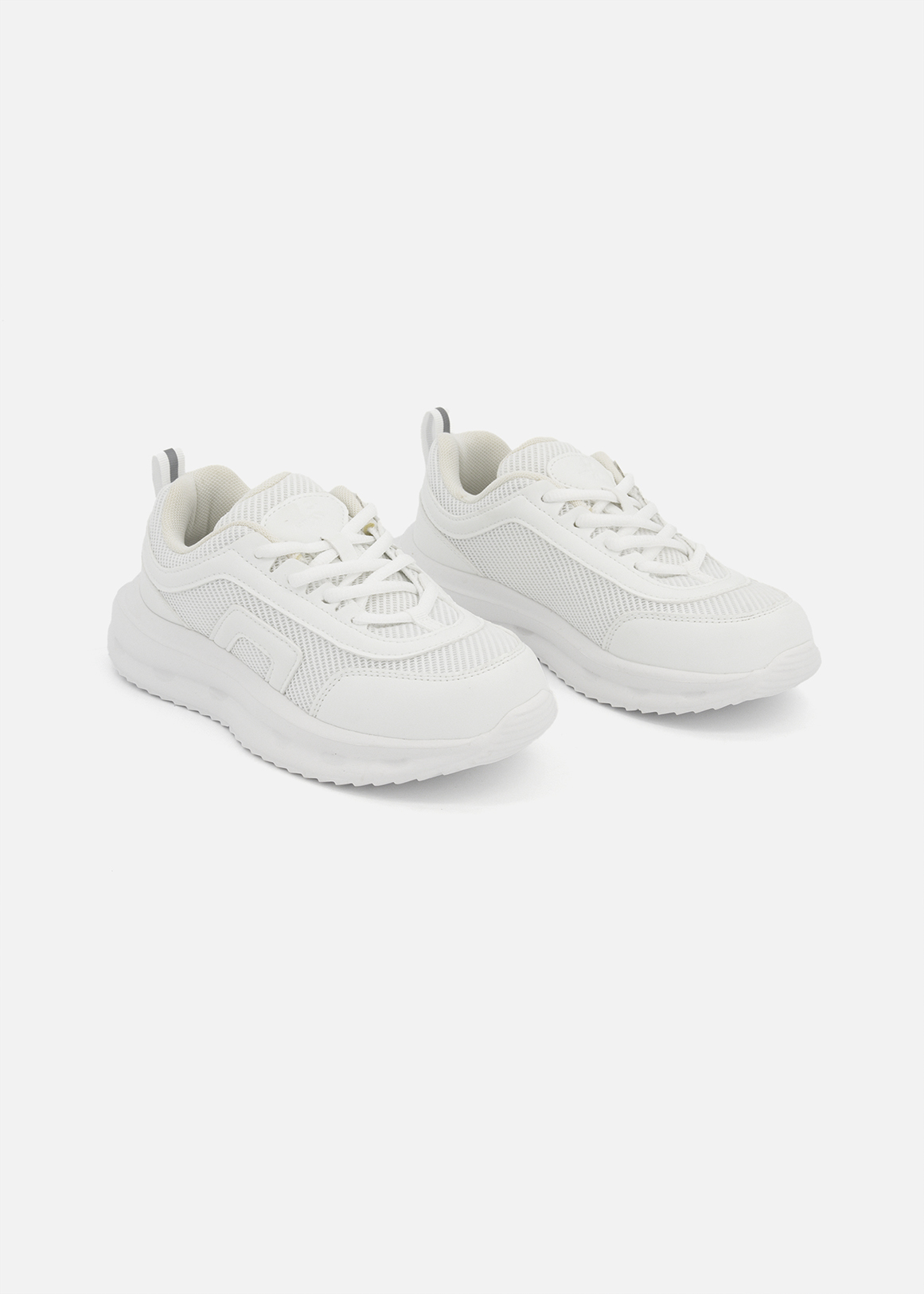 Mesh Lace Inset Mesh Inset Lace-up School Trainers (Size 2-8) Older Child | Woolworths ...