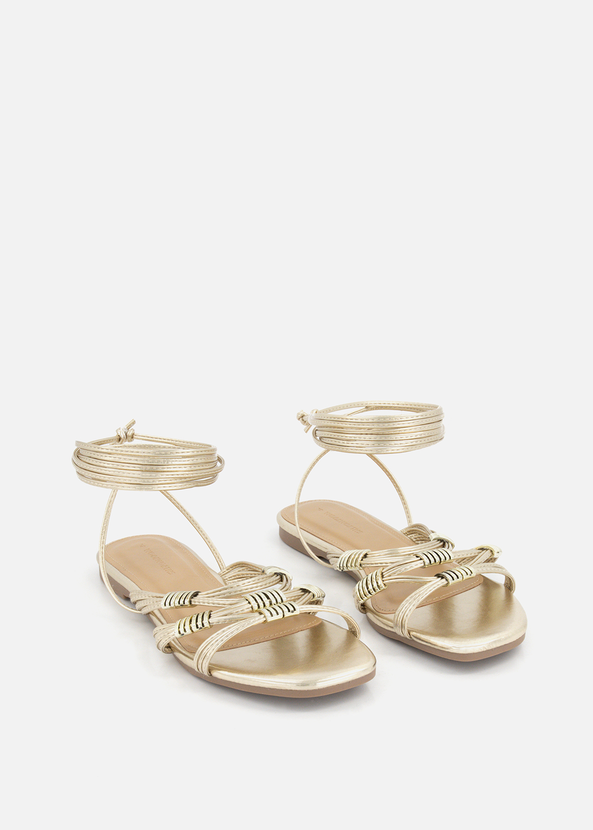 Metallic Ankle Tie Sandals | Woolworths.co.za