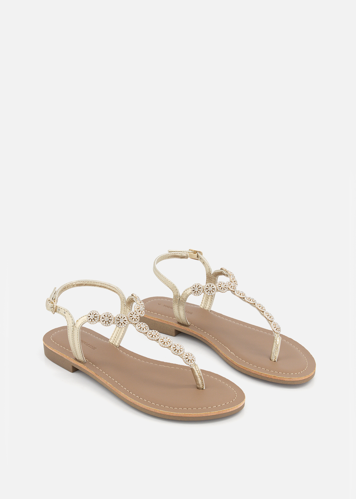 Metallic Jewel Slingback Sandals | Woolworths.co.za