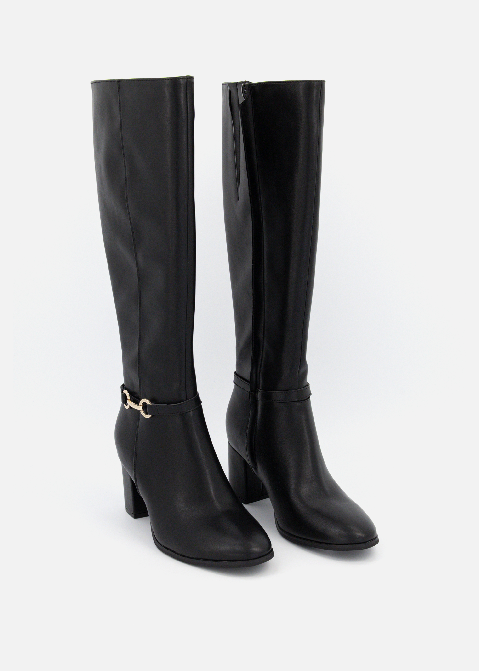 Metallic Trim Block Heel Boots | Woolworths.co.za