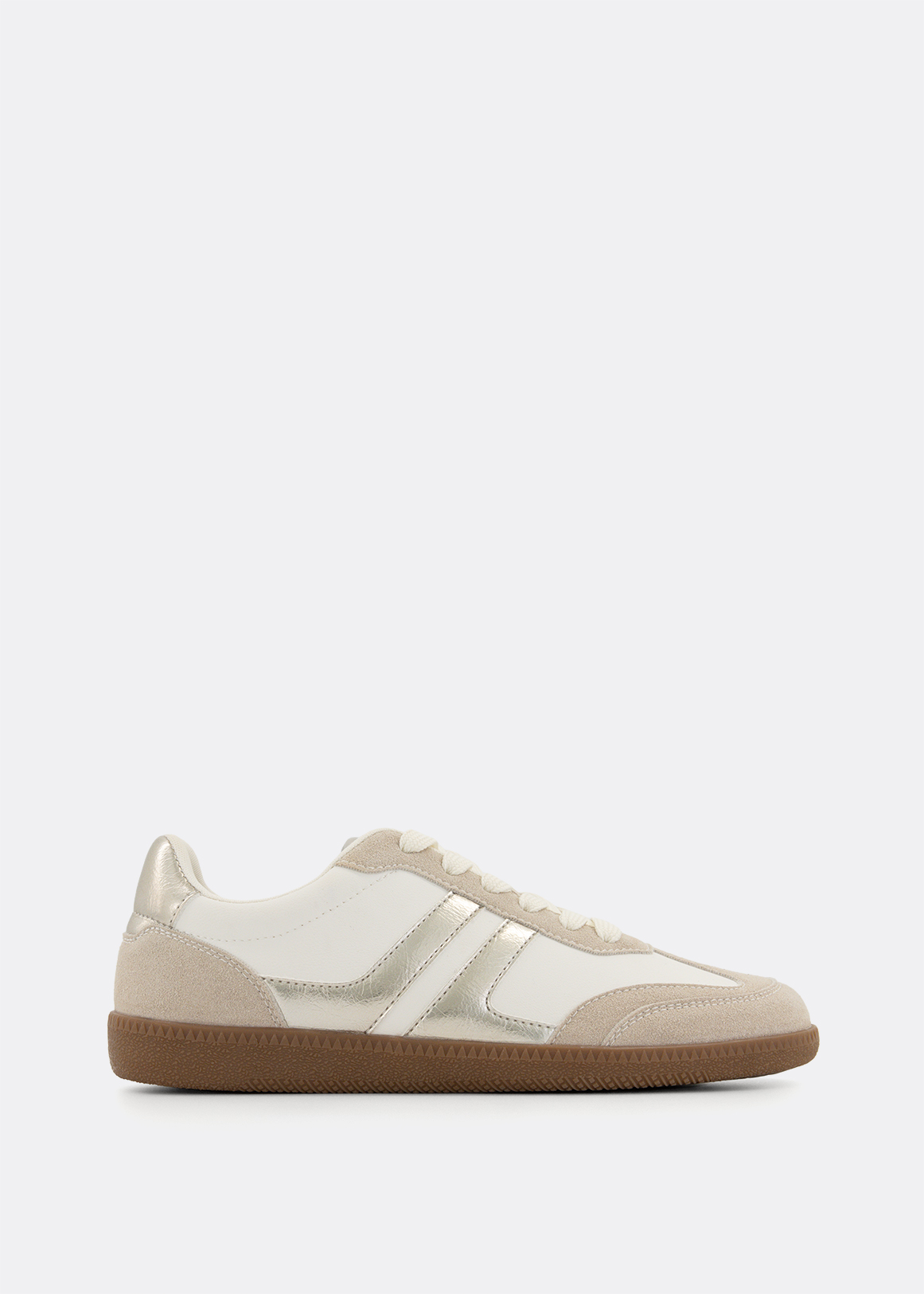 Metallic Trim Sneakers