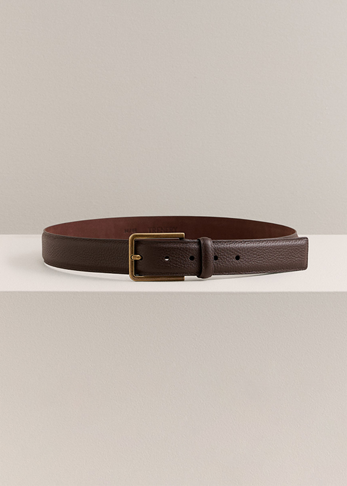 Mica Grain-Leather Belt