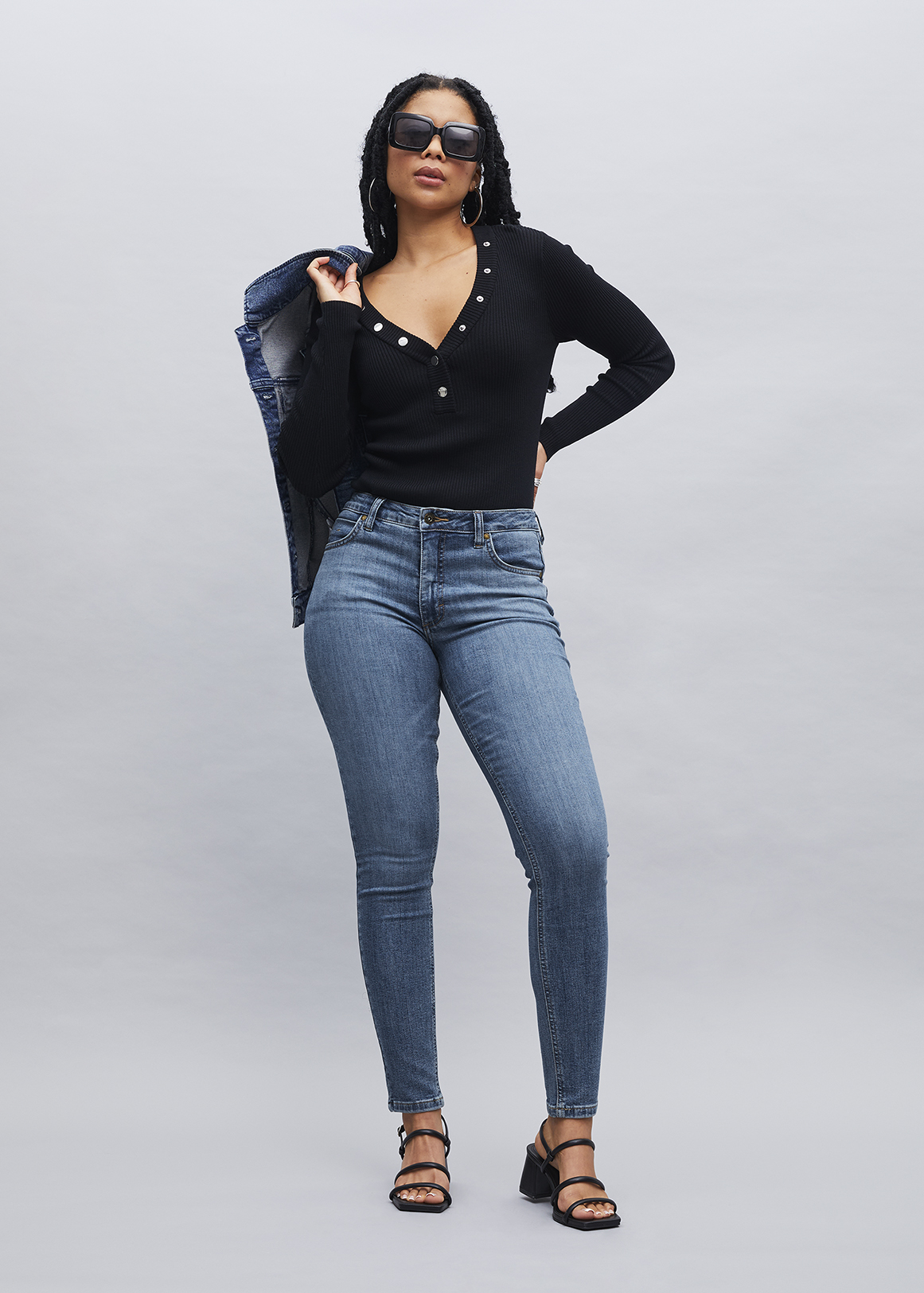 Mid Rise Skinny Jeans