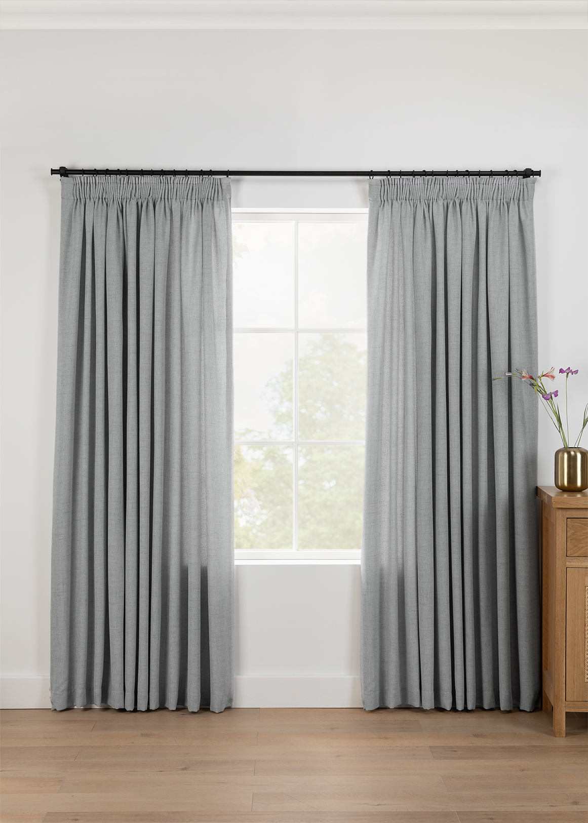 Milan Lined Taped Curtain 230cm (W) x 218cm (L)