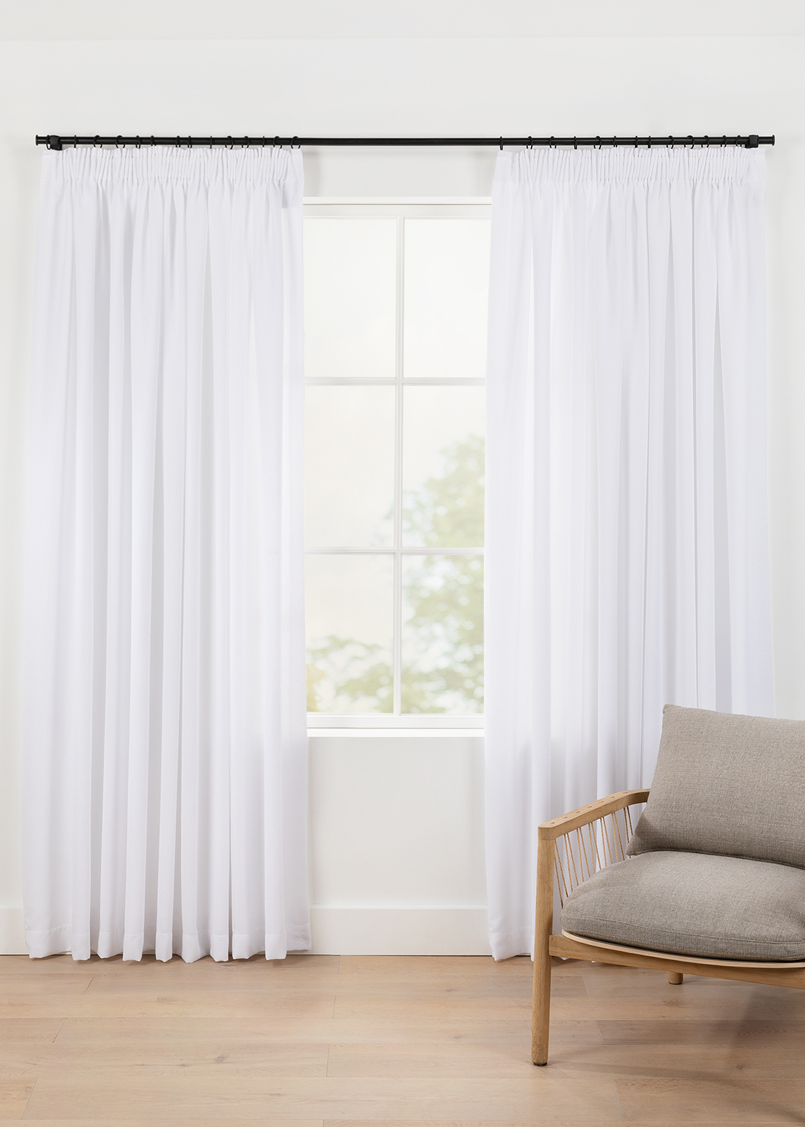 Milan Lined Taped Curtain 230cm (W) x 218cm (L)