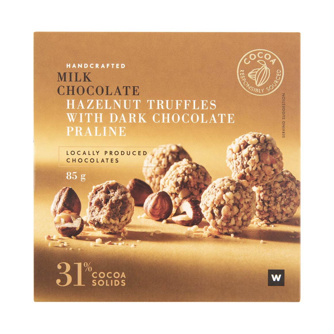 Milk Chocolate Enrobed Hazelnut Praline Truffles 85 g Woolworths.co.za Milk Chocolate Enrobed Hazelnut Praline Truffles 85 g Woolworths.co.za