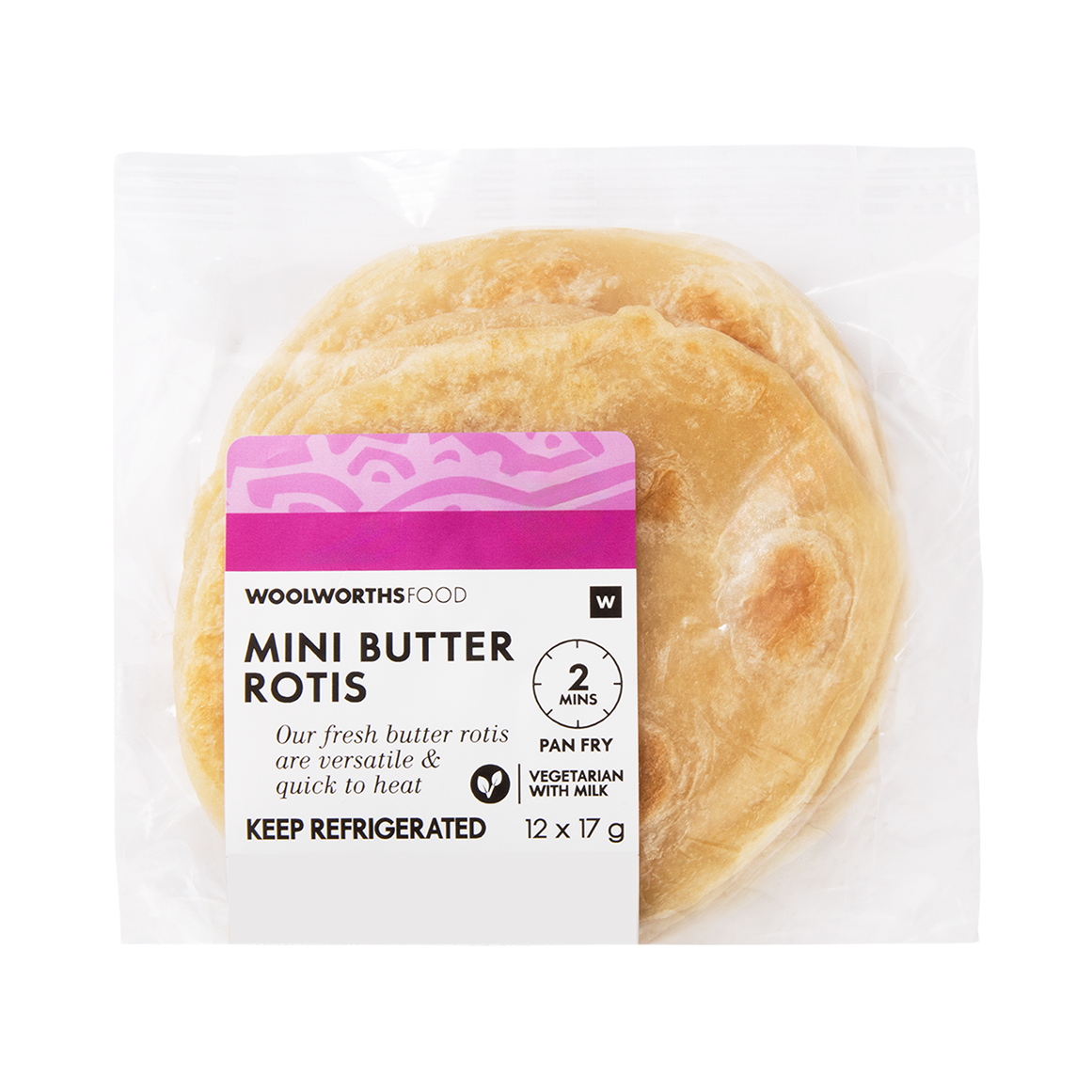 Mini Butter Rotis 12 x 17 g | Woolworths.co.za