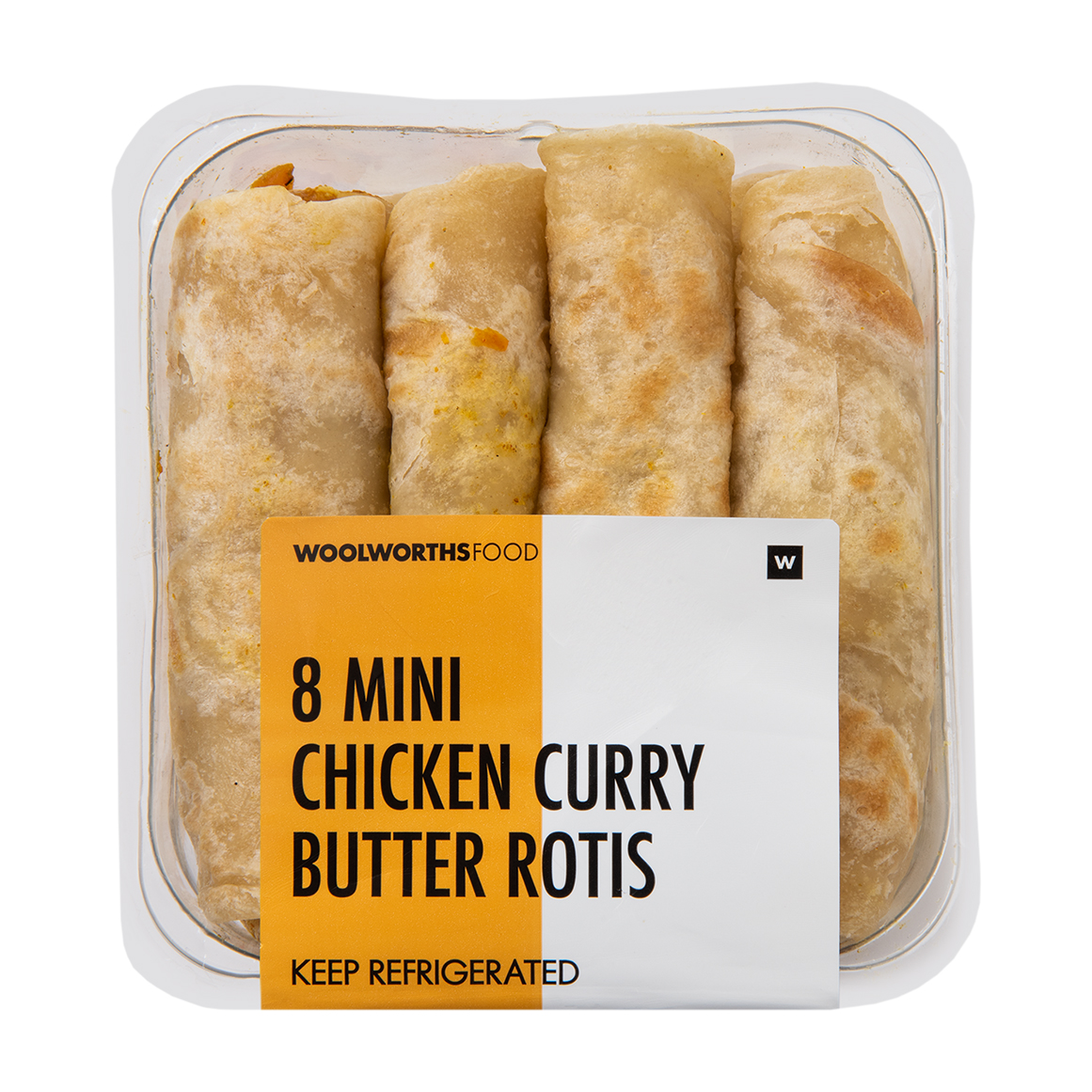 Mini Chicken Curry Butter Rotis 8 pk | Woolworths.co.za