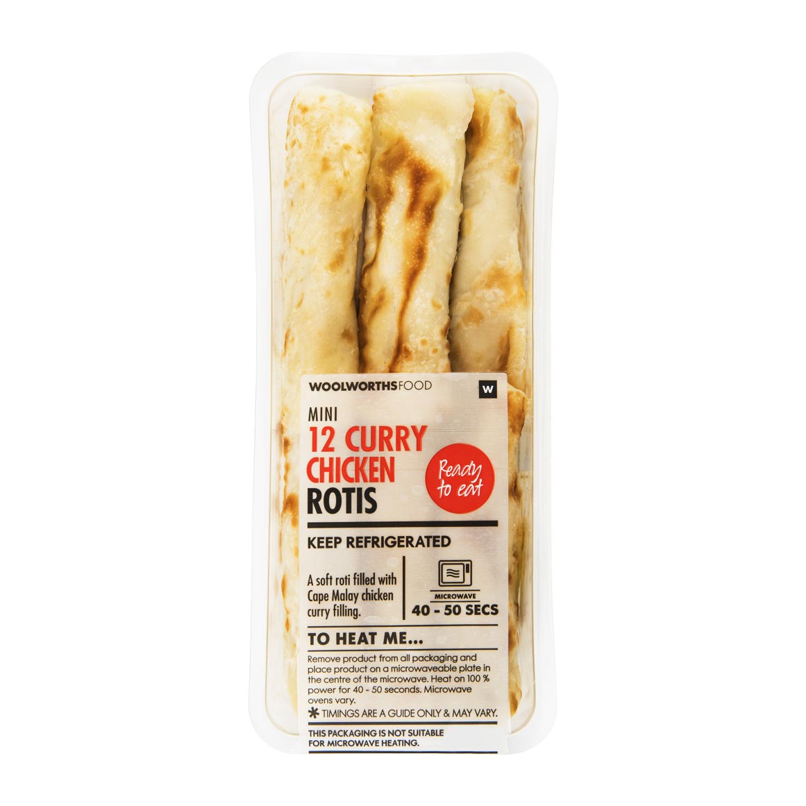 Mini Curry Chicken Rotis 12 pk | Woolworths.co.za