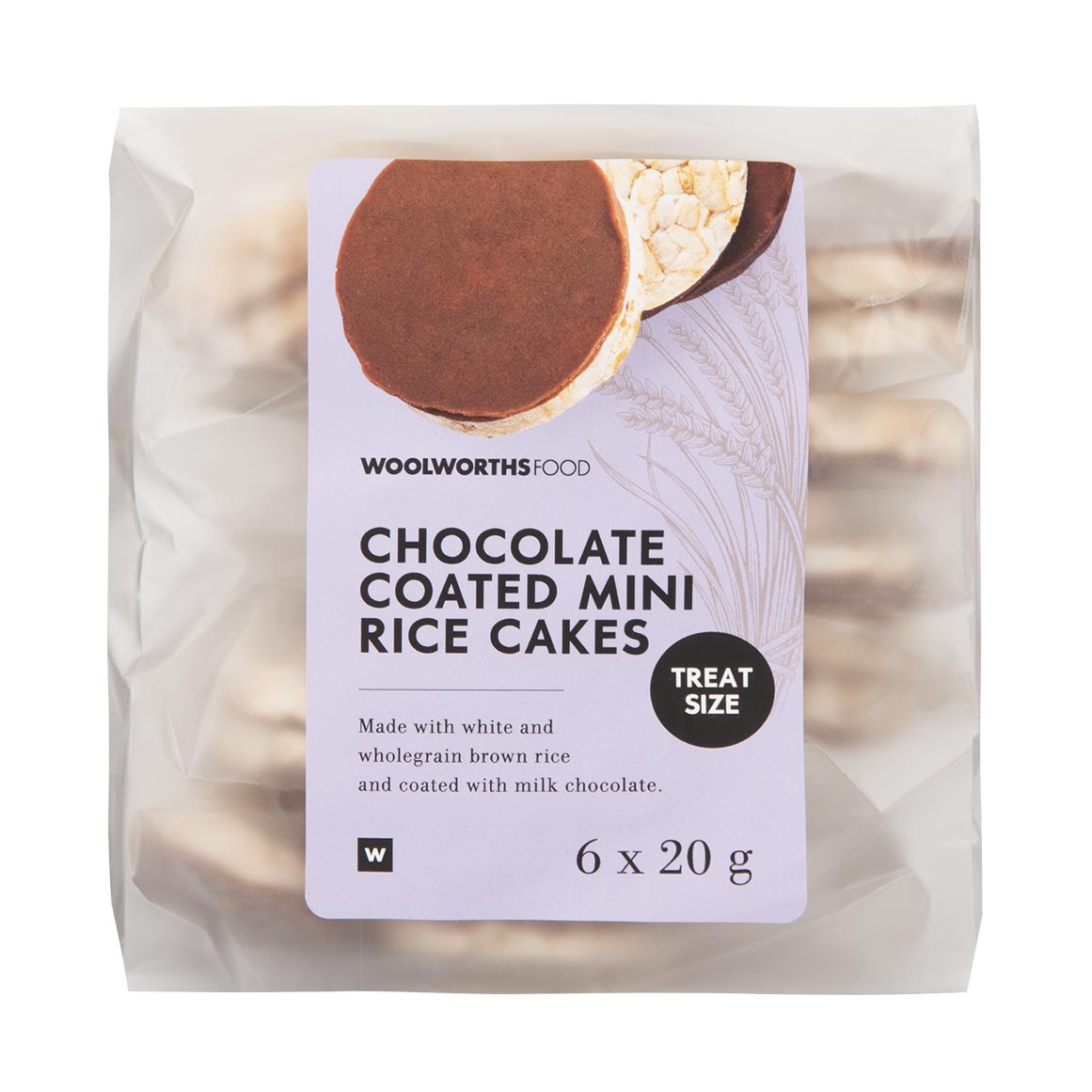 Mini Rice Cakes with Milk Chocolate 6 x 20 g Woolworths.co.za