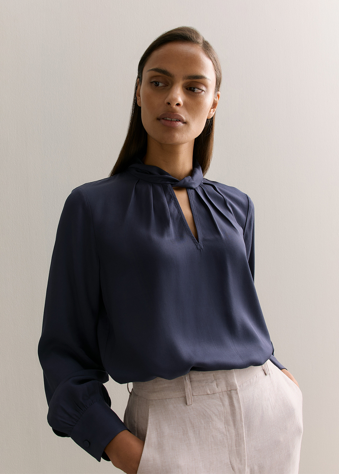 Mini Twill Twist Detail Blouse Woolworths co za mini-twill-twist-detail-blouse-woolworths-co-za