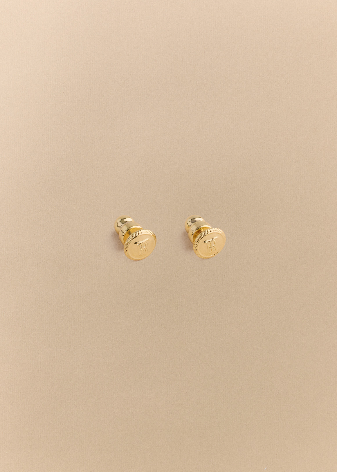 Monogram Stud Earrings