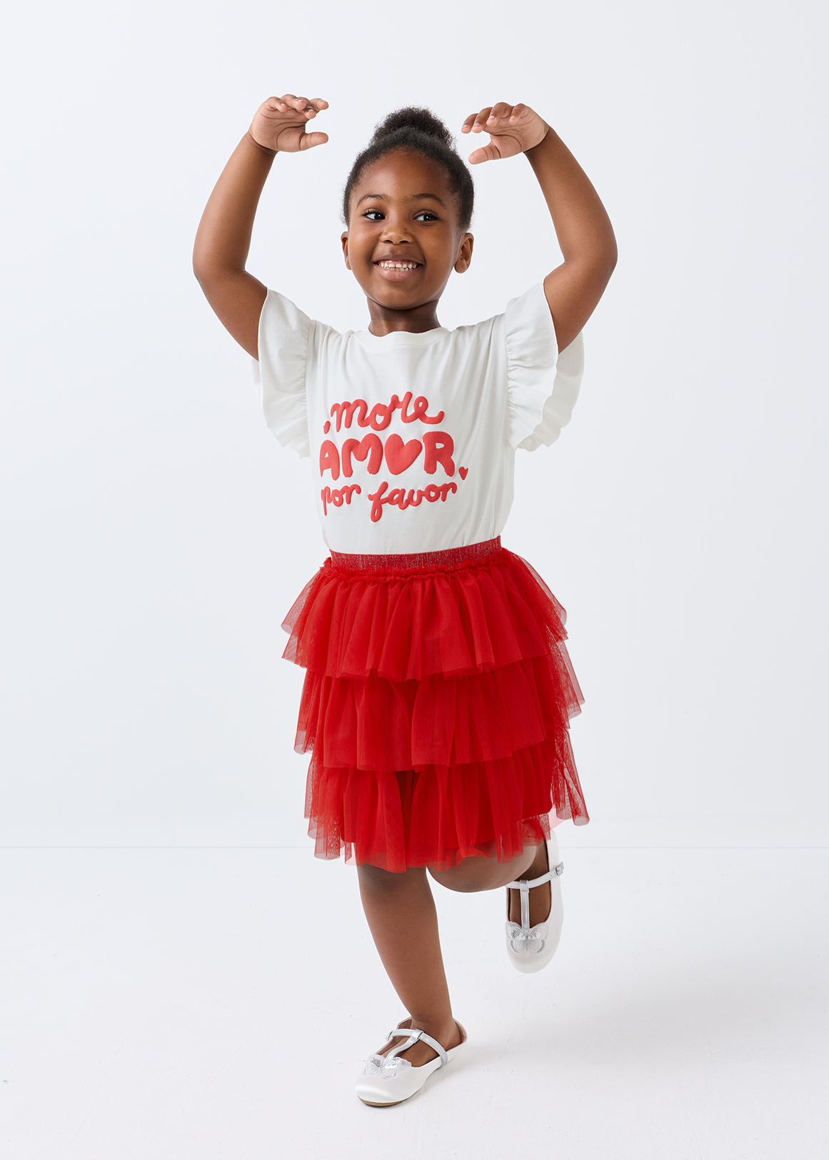 More Amor Frill Cotton T-shirt