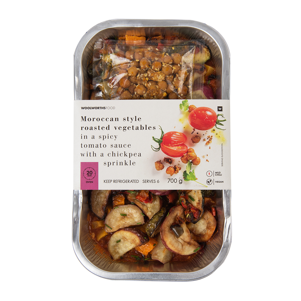 Moroccan Style Roasted Vegetables with Chickpeas Sprinkle 700 g