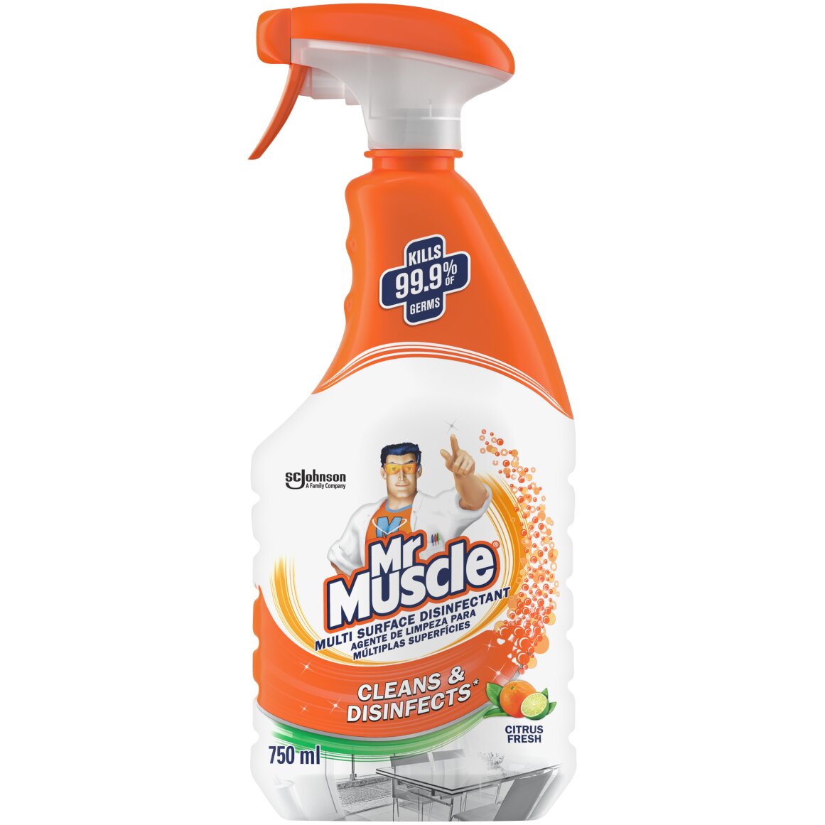Mr Muscle Citrus Fresh Multi Surface Disinfectant 750ml