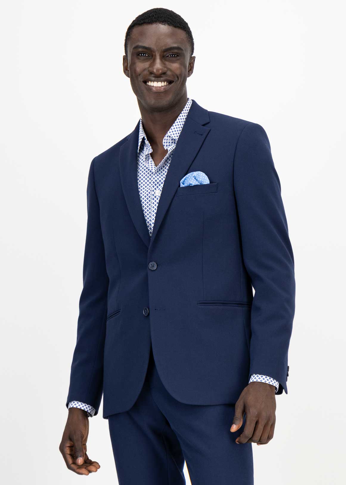 Navy Slim Fit Bi-stretch Suit Jacket
