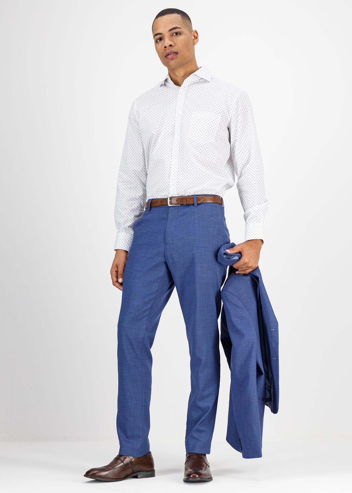 Navy Slim Fit Suit Trousers | Woolworths.co.za