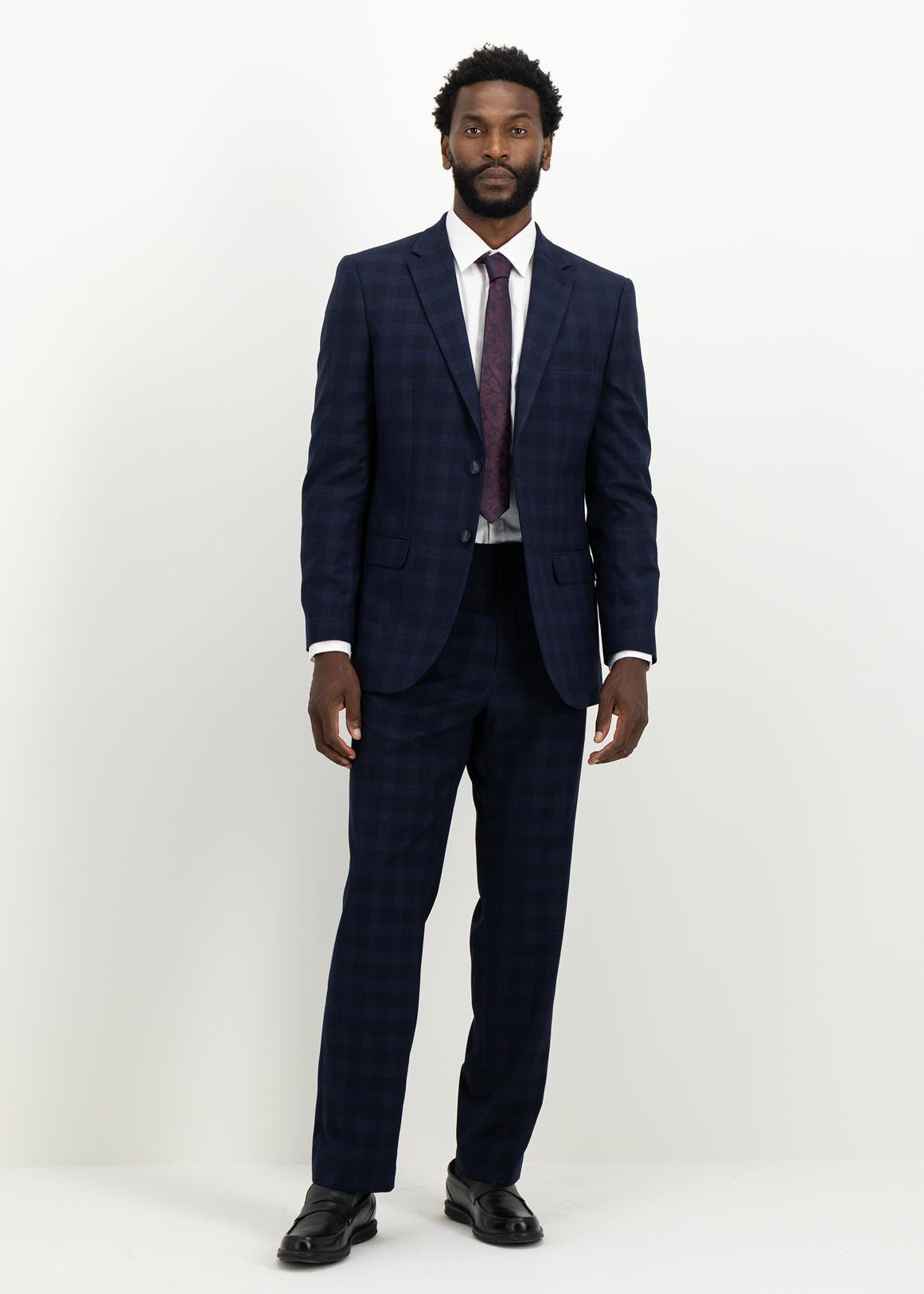 Navy Viscose Blend Suit Trousers | Woolworths.co.za