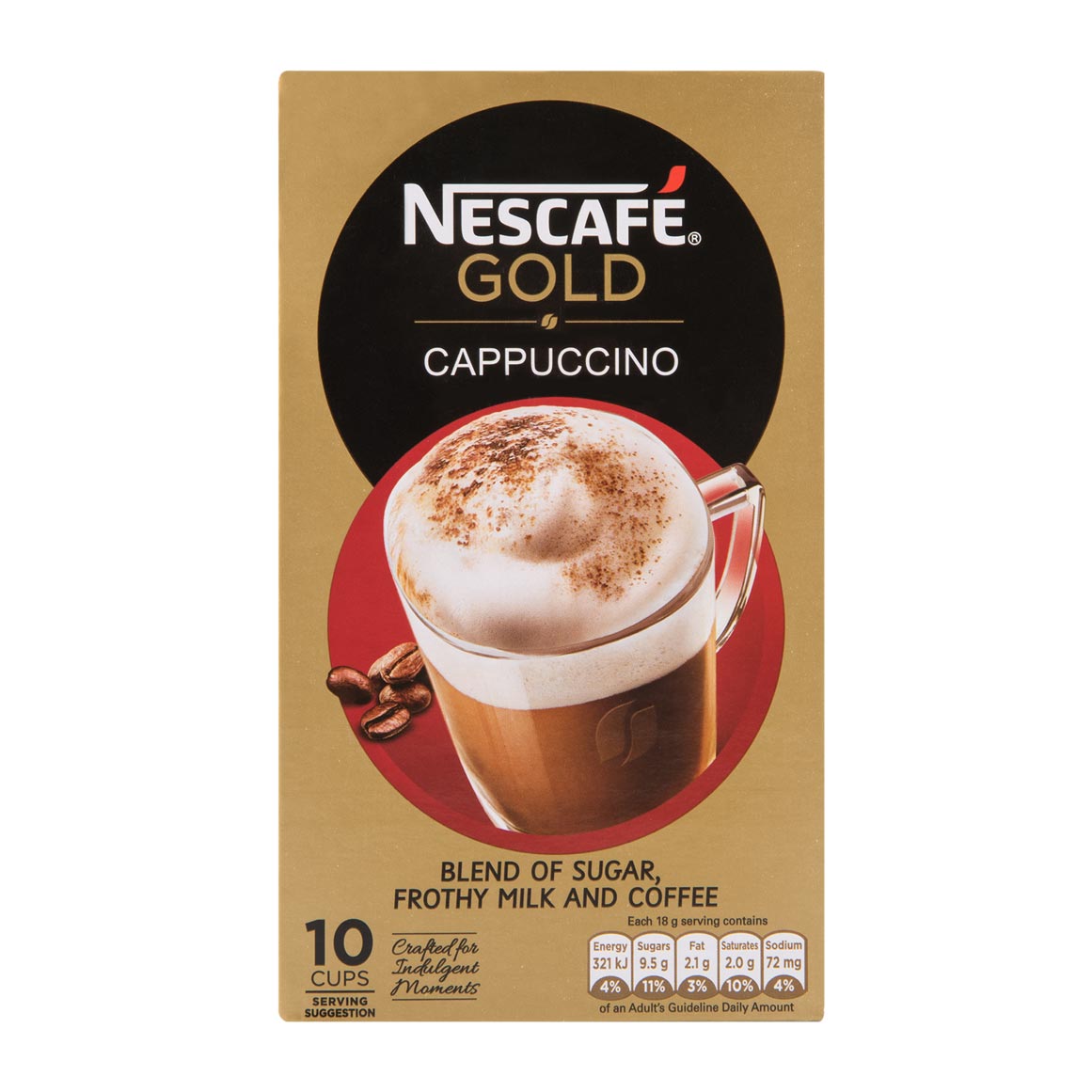 Nescafé Gold Cappuccino Sachets 10 X 18 G Za