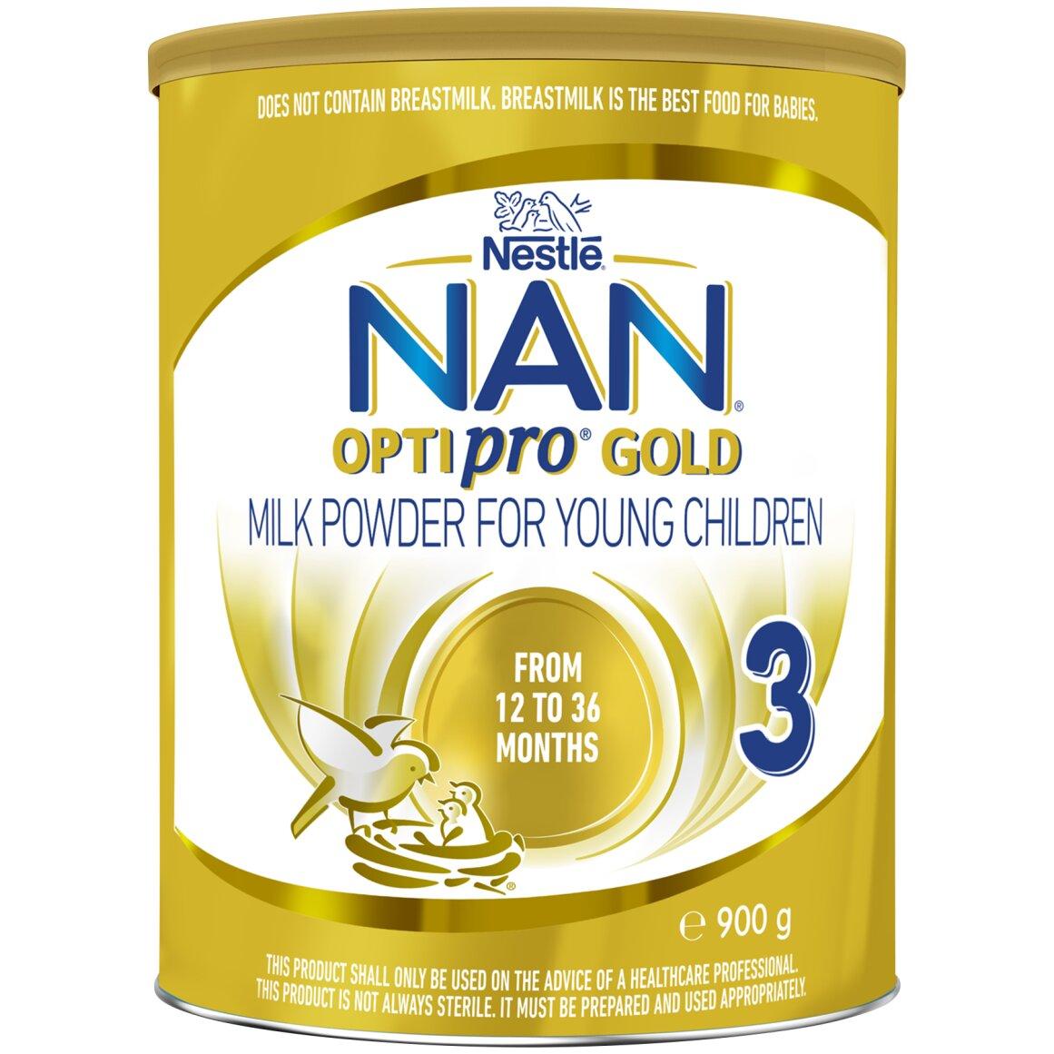 Nestlé Nan OptiPro GOLD Stage Toddler Aged 12 36 months 900 g