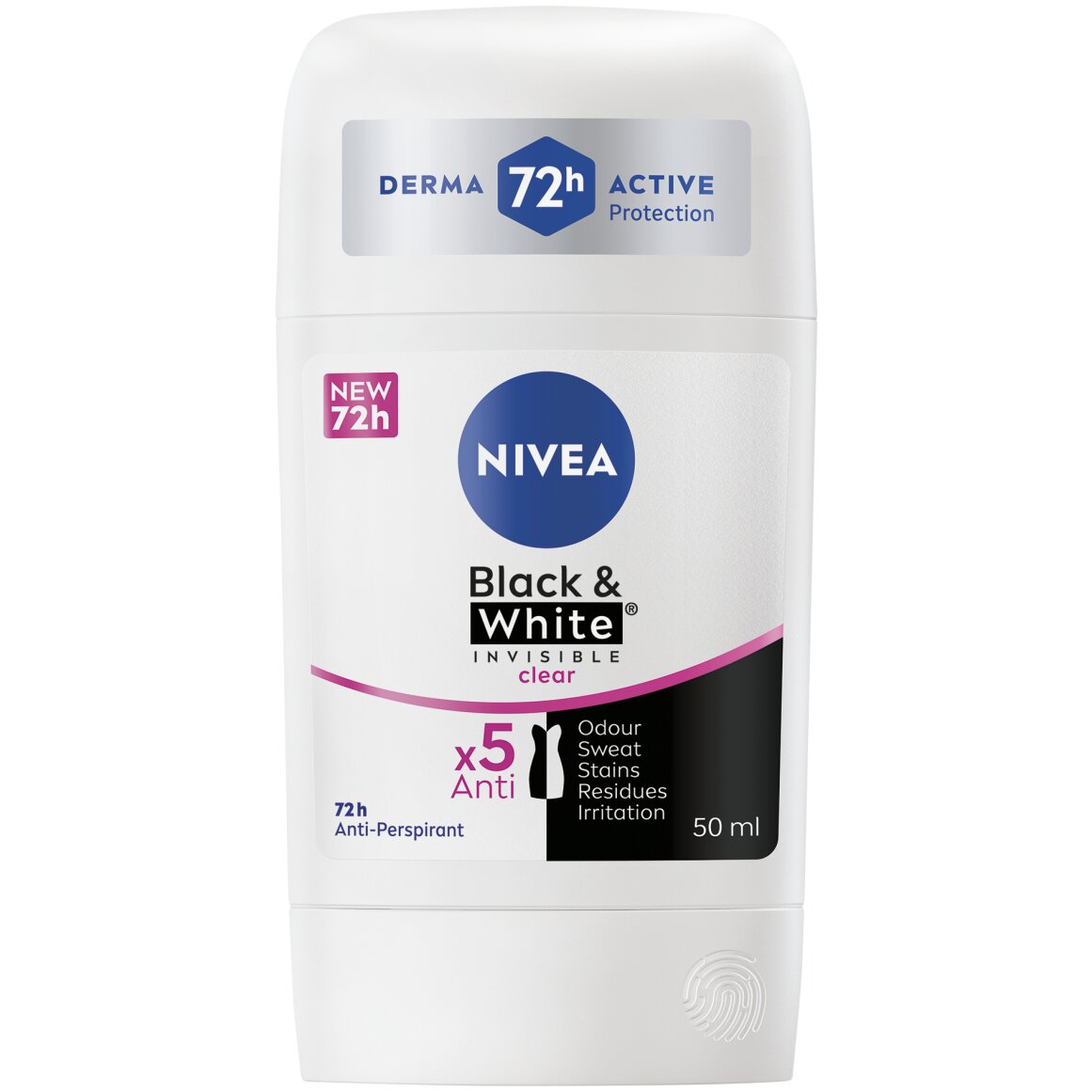 Nivea Black and White Invisible Clear Deodorant Stick 50 ml