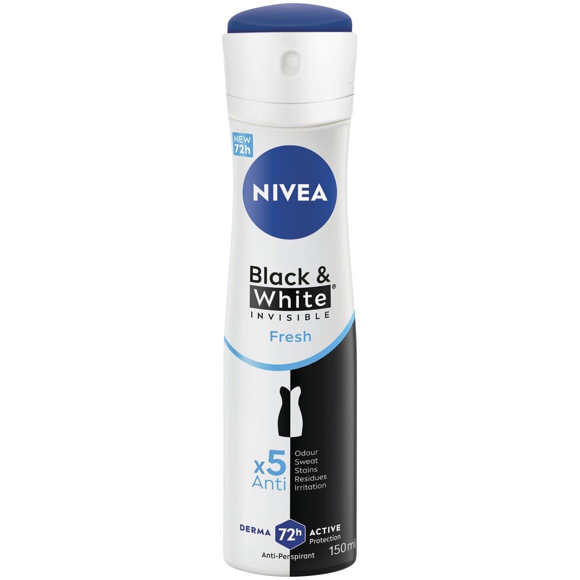 Nivea Black and White Invisible Fresh Body Spray 150 ml
