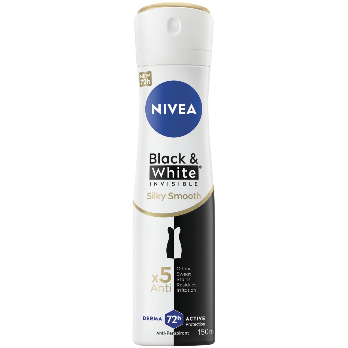 Nivea Black and White Invisible Silky Smooth Deodorant Spray 150 ml