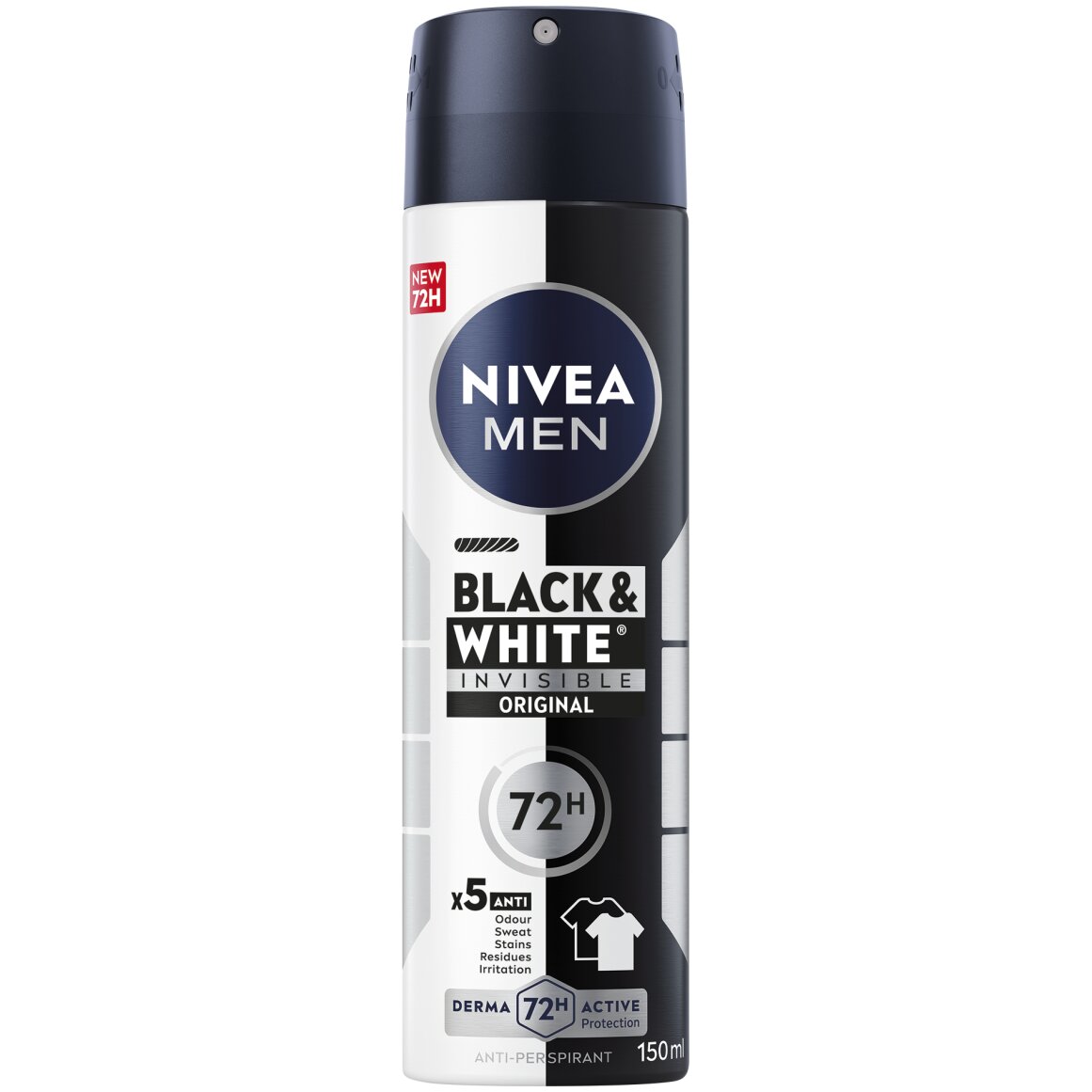 Nivea Men Invisible For Black And White Original Body Spray 150 ml