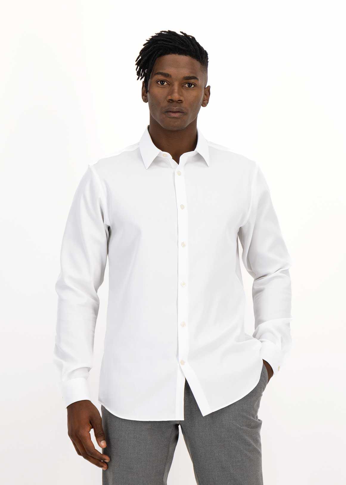 Non Iron Slim Fit Cotton Shirt | Woolworths.co.za