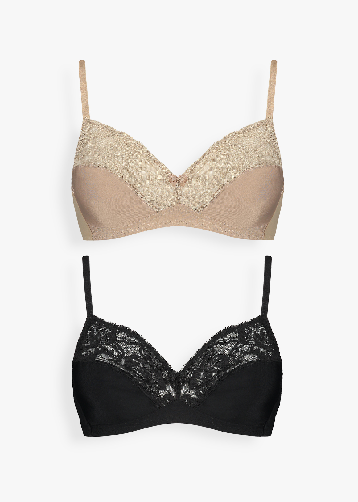 Non Padded Full Cup Bras 2 Pack