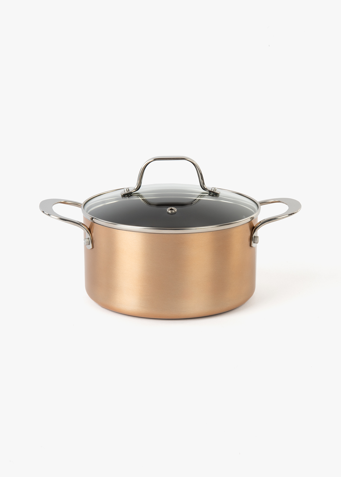 Non-Stick Metallic Aluminium Casserole Pot 20cm