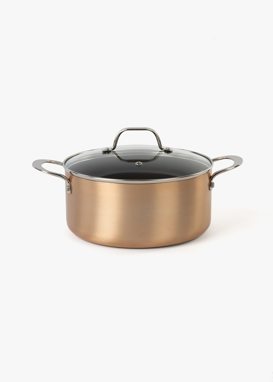 Non-Stick Metallic Aluminium Casserole Pot 24cm