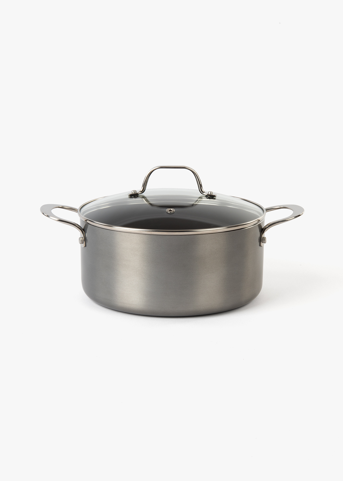 Non-Stick Metallic Aluminium Casserole Pot 24cm