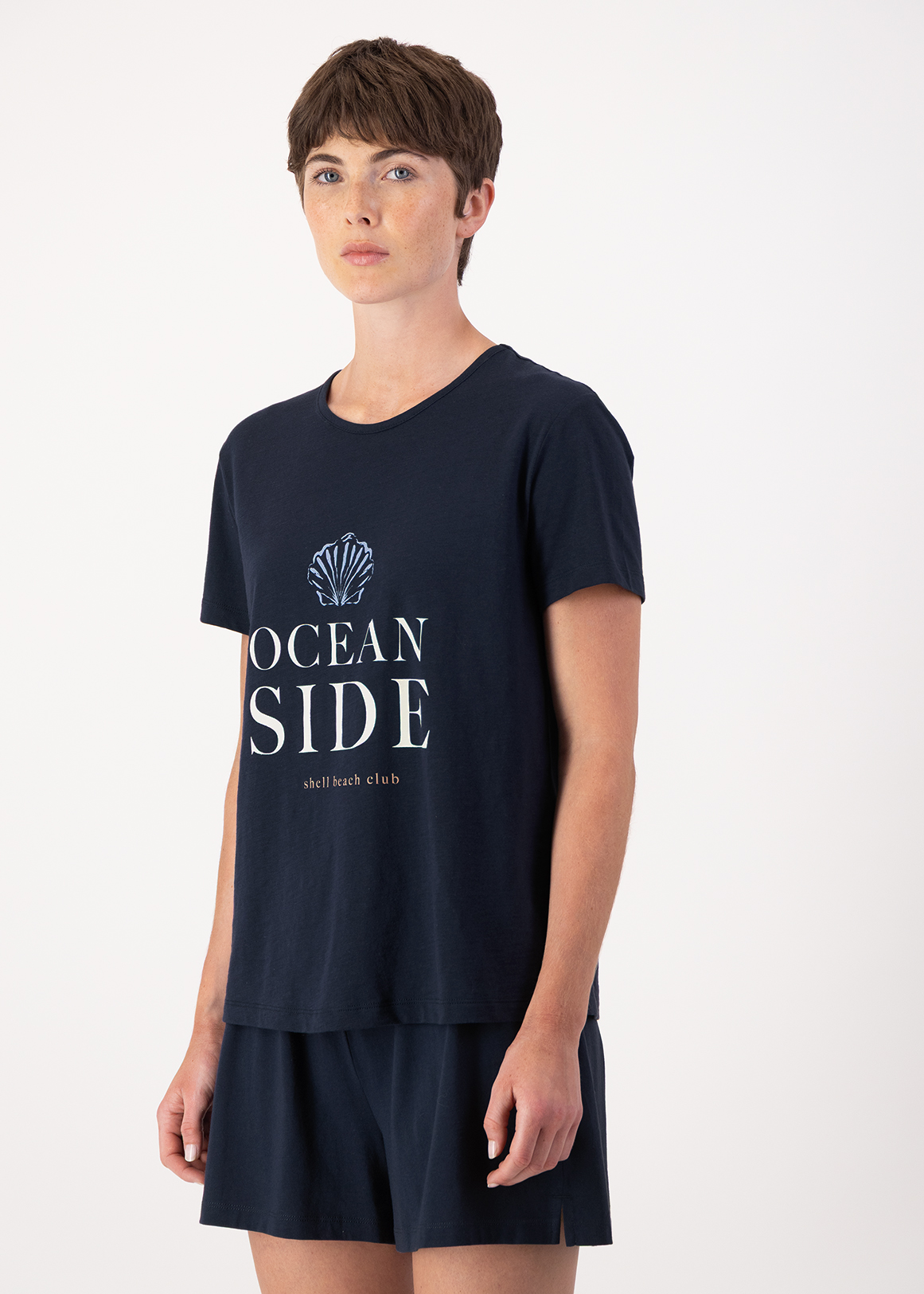 Ocean Side Cotton Sleep T-shirt