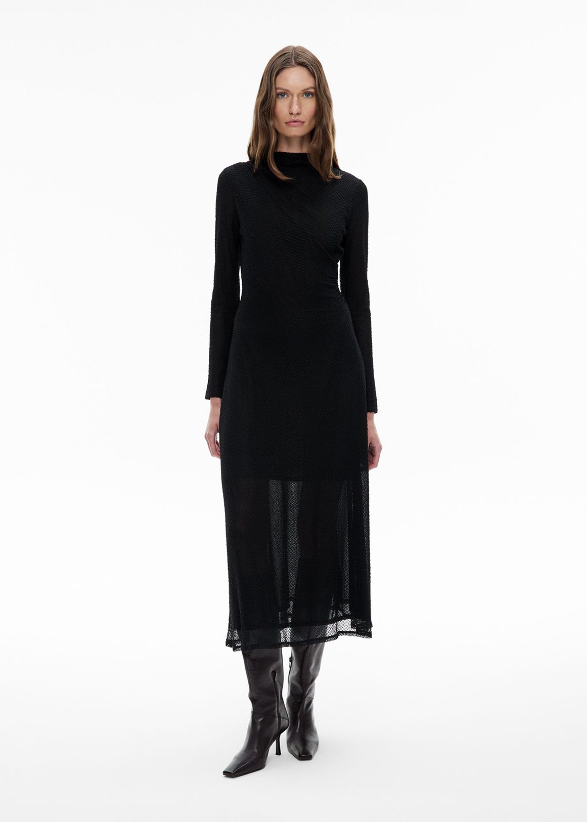 Openwork Jersey Dress