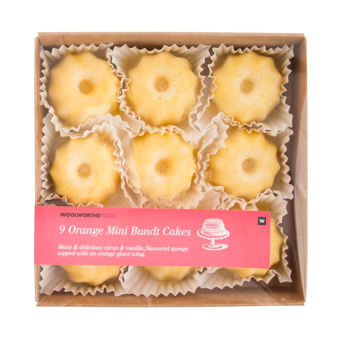 Orange Mini Bundt Cakes pk