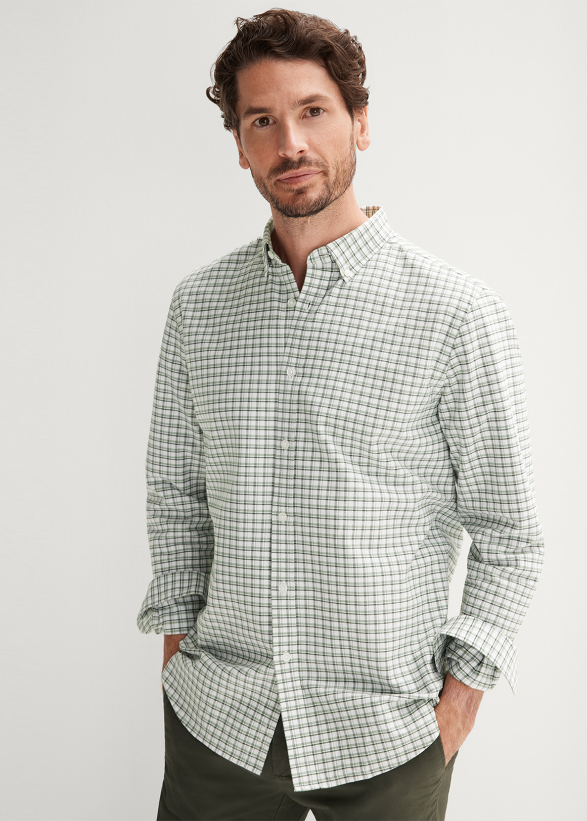 Organic Cotton Micro Check Shirt | Woolworths.co.za