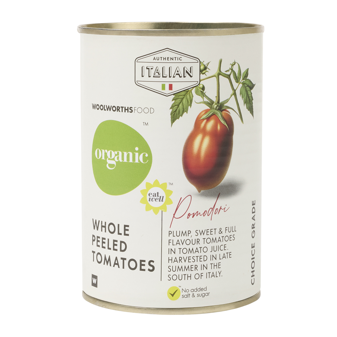 Organic™ Whole Peeled Tomatoes 400 g