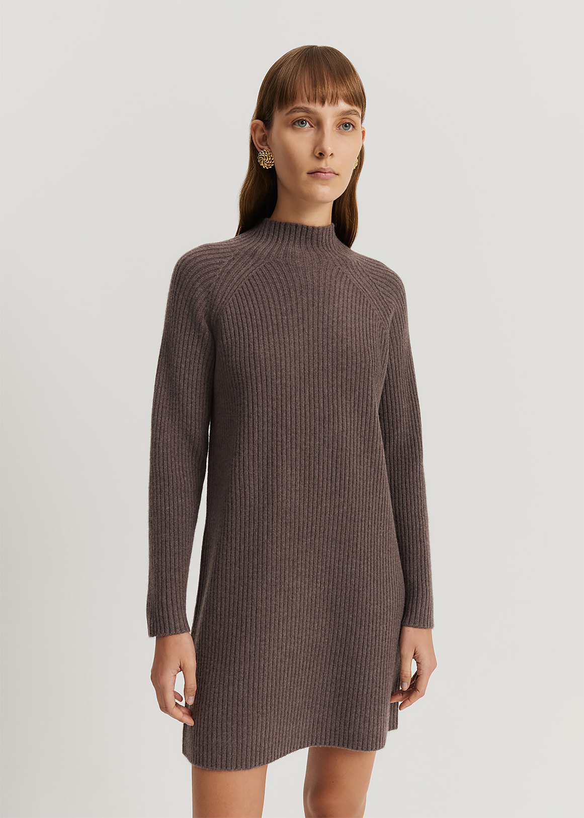 Organically Grown Cotton Blend Mini Knit Dress | Woolworths.co.za