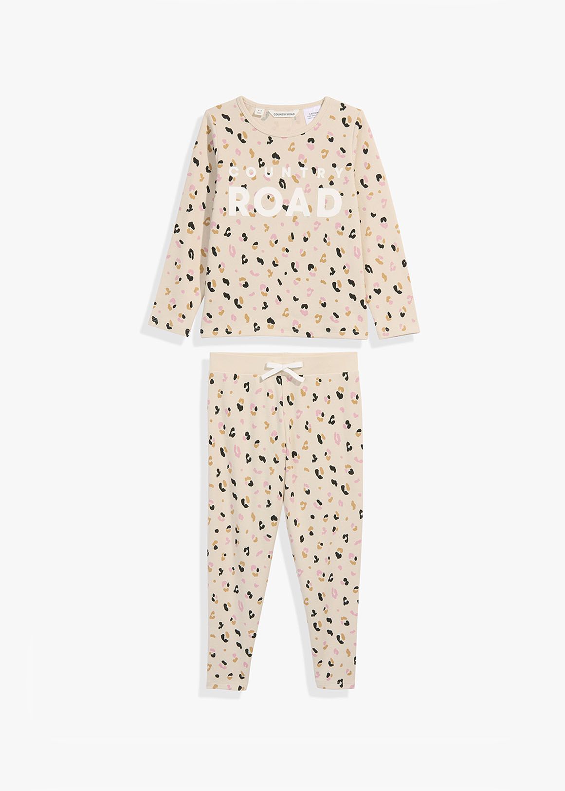 Organically Grown Cotton Leopard Logo Pyjama Set | Woolworths.co.za