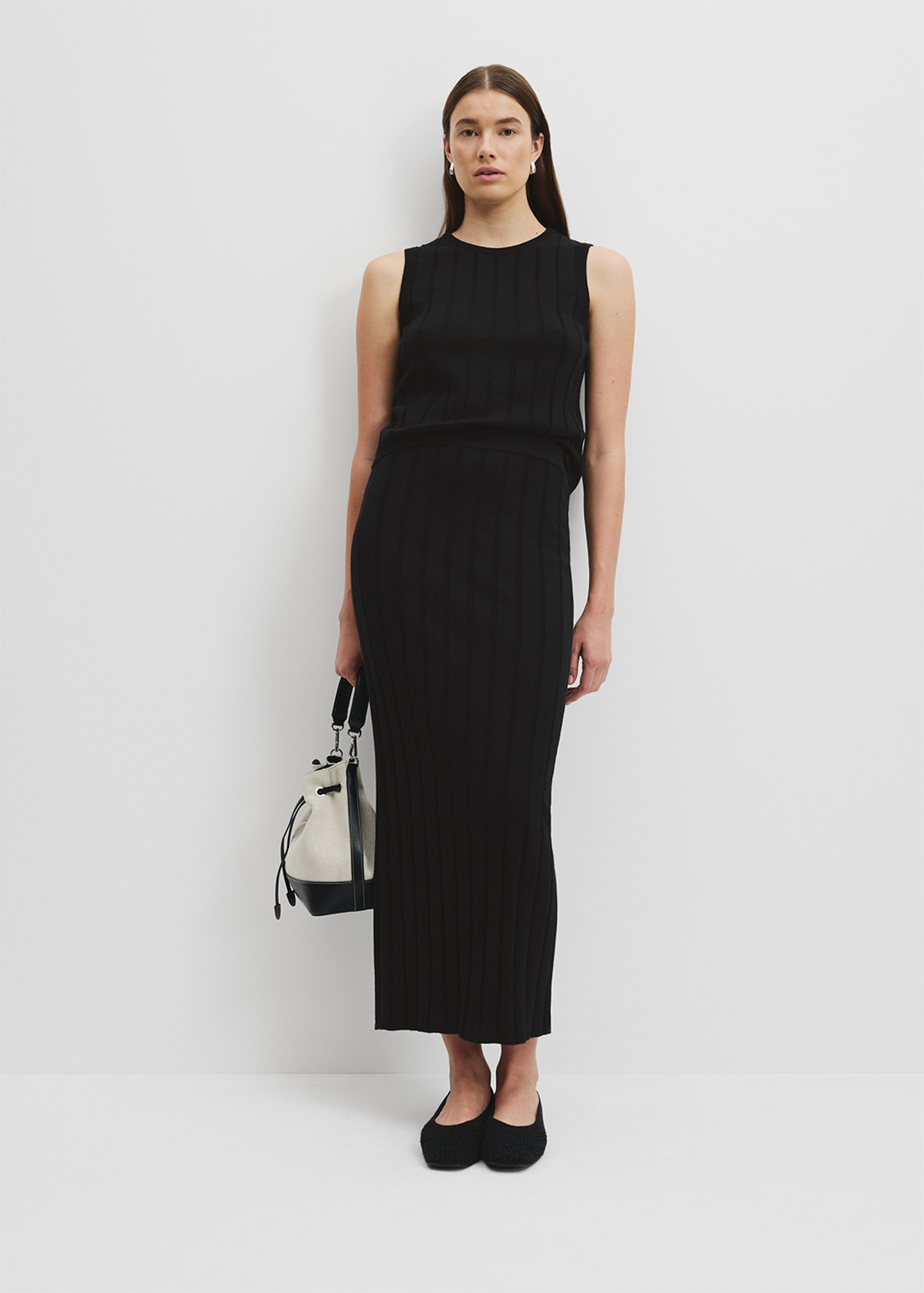 Organically Grown Cotton Linen Knit Skirt