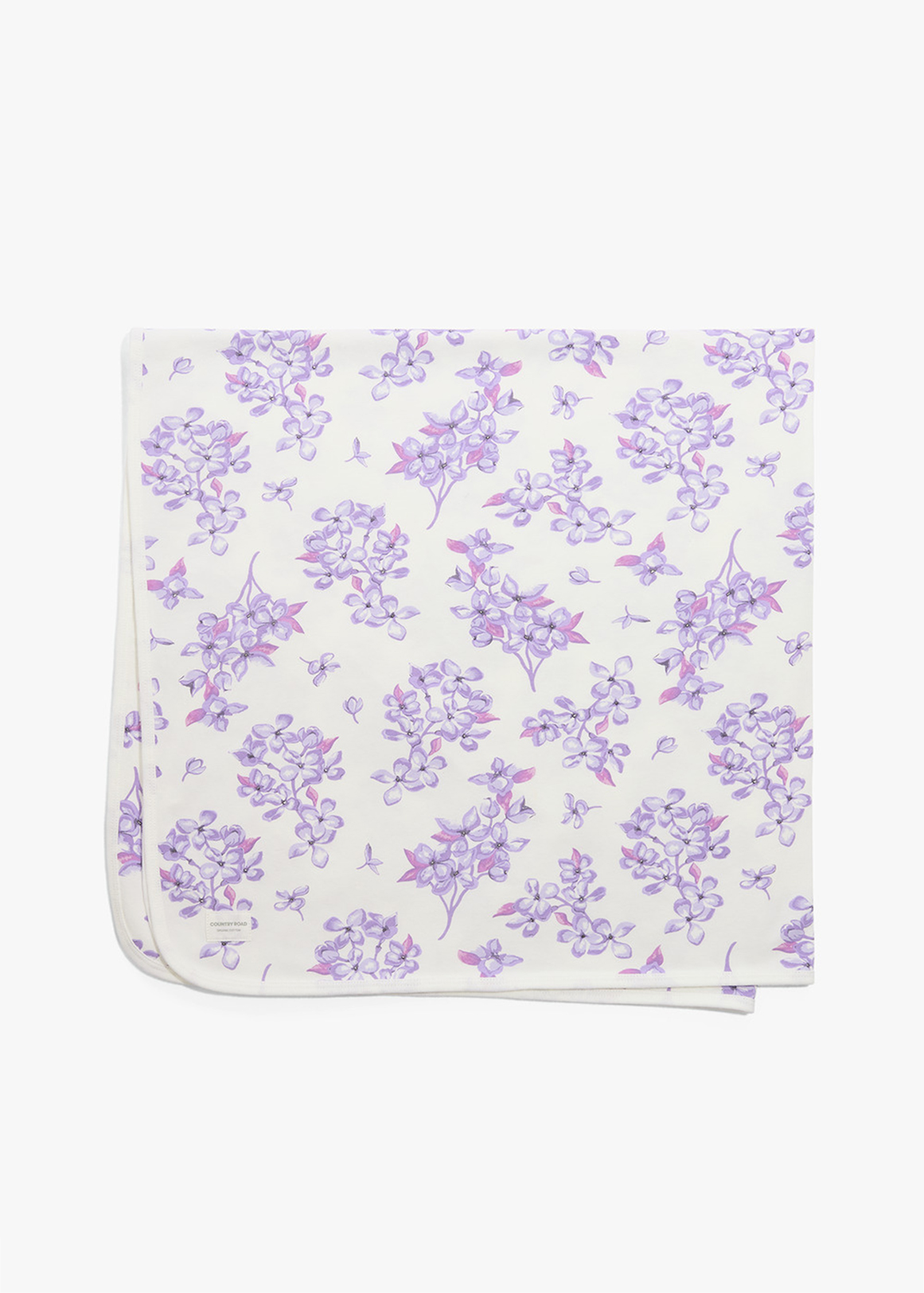 Organically Grown Cotton Violet Flower Blanket | Woolworths.co.za