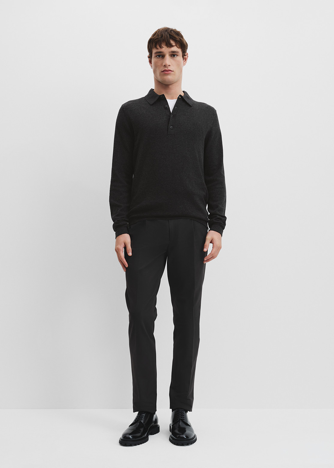 Organically Grown Cotton Wool Knit Polo