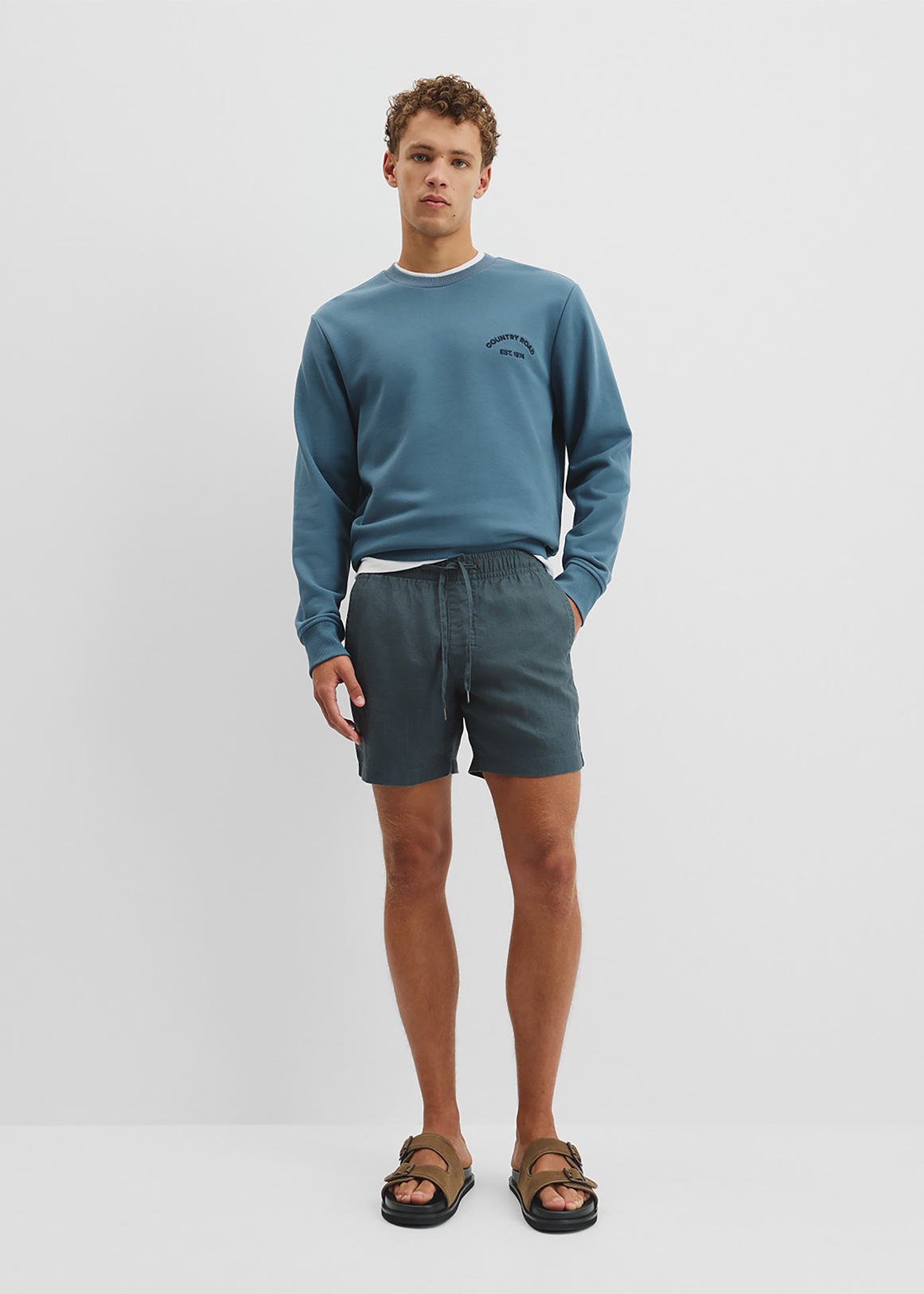 Organically Grown Linen Drawcord Short