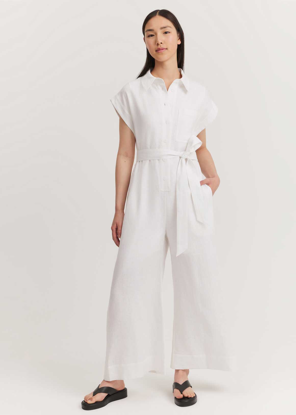 Organically Grown Linen Jumpsuit | Woolworths.co.za