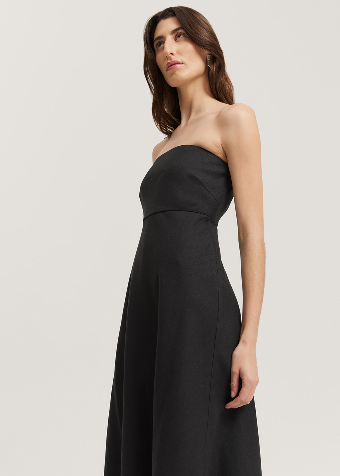Organically Grown Linen Strapless Dress | Woolworths.co.za